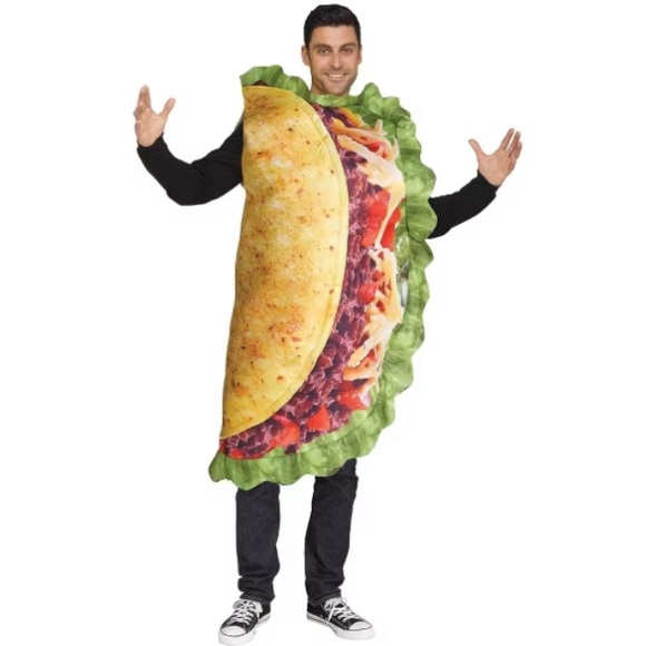 🌮TACO🌮 DELUXE ADULT COSTUME ONE SIZE FITS MOST 🌟NWOT🌟 - Picture 1 of 7